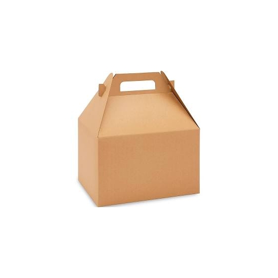 caja de papel kraft natural para comida para