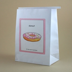 bolsa de papel de Donut